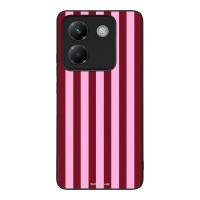 Θήκη Sonique Stripe Stories Series  για Xiaomi Poco M7 Pro 5G Ρίγες Ροζ – Κόκκινο