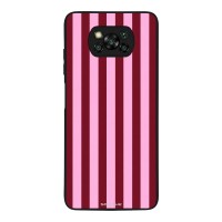 Θήκη Sonique Stripe Stories Series  για Xiaomi Poco X3 NFC / Poco X3 Pro Ρίγες Ροζ – Κόκκινο