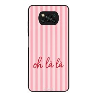 Θήκη Sonique Stripe Stories Series  για Xiaomi Poco X3 NFC / Poco X3 Pro Oh La La – Ροζ
