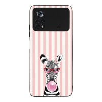 Θήκη Sonique Stripe Stories Series  για Xiaomi Poco X4 Pro 5G Ζέβρα – Τσιχλόφουσκα