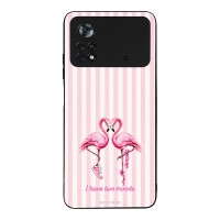 Θήκη Sonique Stripe Stories Series  για Xiaomi Poco X4 Pro 5G Φλαμίνγκο