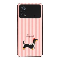 Θήκη Sonique Stripe Stories Series  για Xiaomi Poco X4 Pro 5G Bonjour Puppy