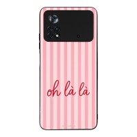 Θήκη Sonique Stripe Stories Series  για Xiaomi Poco X4 Pro 5G Oh La La – Ροζ