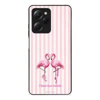Θήκη Sonique Stripe Stories Series  για Xiaomi Poco X5 Pro 5G Φλαμίνγκο