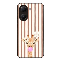 Θήκη Sonique Stripe Stories Series  για Xiaomi Poco X7 Pro 5G Καφέ - Καμηλοπάρδαλη με Τσιχλόφουσκα