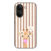 Θήκη Sonique Stripe Stories Series  για Xiaomi Poco X8 Pro 5G Καφέ - Καμηλοπάρδαλη με Τσιχλόφουσκα