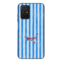 Θήκη Sonique Stripe Stories Series  για Xiaomi Redmi 10 / Redmi 10 2022 Bonjour Blue