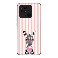 Θήκη Sonique Stripe Stories Series  για Xiaomi Redmi 10C Ζέβρα – Τσιχλόφουσκα