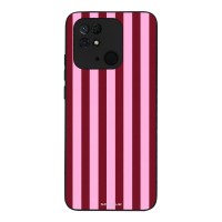 Θήκη Sonique Stripe Stories Series  για Xiaomi Redmi 10C Ρίγες Ροζ – Κόκκινο