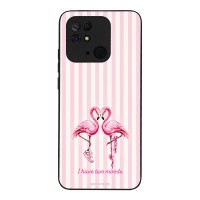 Θήκη Sonique Stripe Stories Series  για Xiaomi Redmi 10C Φλαμίνγκο