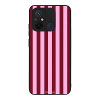 Θήκη Sonique Stripe Stories Series  για Xiaomi Redmi 12C Ρίγες Ροζ – Κόκκινο