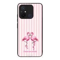 Θήκη Sonique Stripe Stories Series  για Xiaomi Redmi 12C Φλαμίνγκο