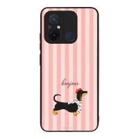 Θήκη Sonique Stripe Stories Series  για Xiaomi Redmi 12C Bonjour Puppy