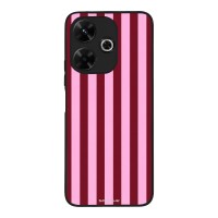 Θήκη Sonique Stripe Stories Series  για Xiaomi Redmi 13 4G / Poco M6 4G Ρίγες Ροζ – Κόκκινο