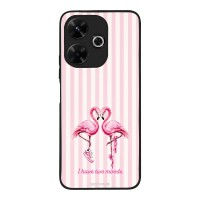 Θήκη Sonique Stripe Stories Series  για Xiaomi Redmi 13 4G / Poco M6 4G Φλαμίνγκο