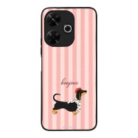 Θήκη Sonique Stripe Stories Series  για Xiaomi Redmi 13 4G / Poco M6 4G Bonjour Puppy
