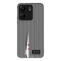 Θήκη Sonique Stripe Stories Series  για Xiaomi Redmi 13C 4G / Poco C65 4G Eye on You – Μαύρο