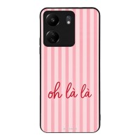 Θήκη Sonique Stripe Stories Series  για Xiaomi Redmi 13C 4G / Poco C65 4G Oh La La – Ροζ