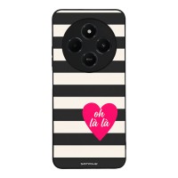 Θήκη Sonique Stripe Stories Series  για Xiaomi Redmi 14C 4G / Poco C75 4G / Redmi A4 5G / Redmi 17C 4G Oh La La – Μαύρο
