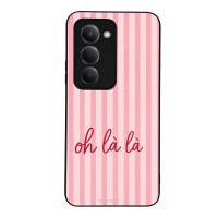 Θήκη Sonique Stripe Stories Series  για Xiaomi Redmi 15 4G / Redmi 15 5G Oh La La – Ροζ