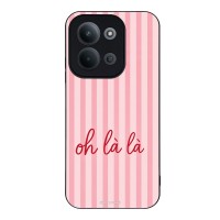 Θήκη Sonique Stripe Stories Series  για Xiaomi Redmi 15C 4G / Redmi 15C 5G / Poco C85 4G Oh La La – Ροζ