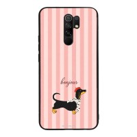 Θήκη Sonique Stripe Stories Series  για Xiaomi Redmi 9 Bonjour Puppy