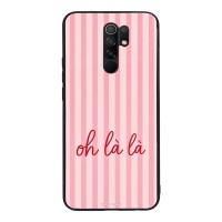 Θήκη Sonique Stripe Stories Series  για Xiaomi Redmi 9 Oh La La – Ροζ