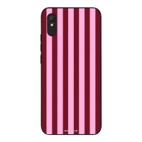 Θήκη Sonique Stripe Stories Series  για Xiaomi Redmi 9A / Redmi 9AT Ρίγες Ροζ – Κόκκινο
