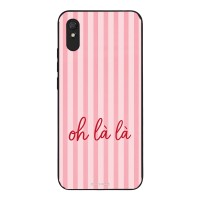 Θήκη Sonique Stripe Stories Series  για Xiaomi Redmi 9A / Redmi 9AT Oh La La – Ροζ