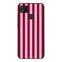 Θήκη Sonique Stripe Stories Series  για Xiaomi Redmi 9C / Redmi 10A Ρίγες Ροζ – Κόκκινο