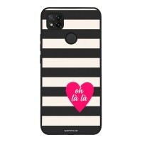 Θήκη Sonique Stripe Stories Series  για Xiaomi Redmi 9C / Redmi 10A Oh La La – Μαύρο