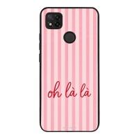 Θήκη Sonique Stripe Stories Series  για Xiaomi Redmi 9C / Redmi 10A Oh La La – Ροζ
