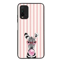 Θήκη Sonique Stripe Stories Series  για Xiaomi Redmi 9T Ζέβρα – Τσιχλόφουσκα