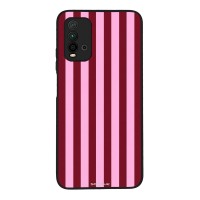 Θήκη Sonique Stripe Stories Series  για Xiaomi Redmi 9T Ρίγες Ροζ – Κόκκινο