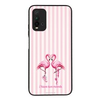 Θήκη Sonique Stripe Stories Series  για Xiaomi Redmi 9T Φλαμίνγκο