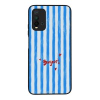 Θήκη Sonique Stripe Stories Series  για Xiaomi Redmi 9T Bonjour Blue