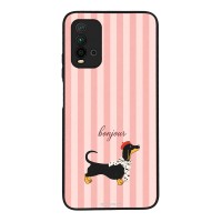 Θήκη Sonique Stripe Stories Series  για Xiaomi Redmi 9T Bonjour Puppy