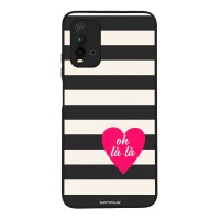 Θήκη Sonique Stripe Stories Series  για Xiaomi Redmi 9T Oh La La – Μαύρο