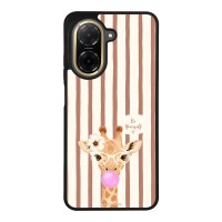 Θήκη Sonique Stripe Stories Series  για Xiaomi Redmi A5 4G (173.45mm) Καφέ - Καμηλοπάρδαλη με Τσιχλόφουσκα