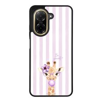 Θήκη Sonique Stripe Stories Series  για Xiaomi Redmi A5 4G (173.45mm) Λιλά- Καμηλοπάρδαλη με Τσιχλόφουσκα