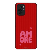 Θήκη Sonique Stripe Stories Series  για Xiaomi Redmi Note 10 / Redmi Note 10s / Poco M5s Amore