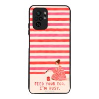 Θήκη Sonique Stripe Stories Series  για Xiaomi Redmi Note 10 / Redmi Note 10s / Poco M5s Feed Your Ego