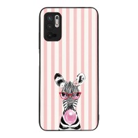 Θήκη Sonique Stripe Stories Series  για Xiaomi Redmi Note 10 5G / Poco M3 Pro 5G Ζέβρα – Τσιχλόφουσκα