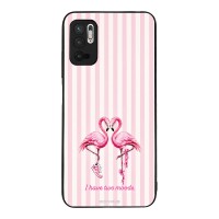 Θήκη Sonique Stripe Stories Series  για Xiaomi Redmi Note 10 5G / Poco M3 Pro 5G Φλαμίνγκο