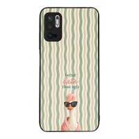 Θήκη Sonique Stripe Stories Series  για Xiaomi Redmi Note 10 5G / Poco M3 Pro 5G Better Late