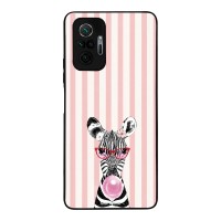 Θήκη Sonique Stripe Stories Series  για Xiaomi Redmi Note 10 Pro Ζέβρα – Τσιχλόφουσκα