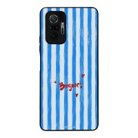 Θήκη Sonique Stripe Stories Series  για Xiaomi Redmi Note 10 Pro Bonjour Blue
