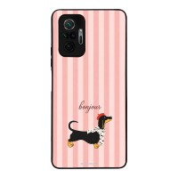 Θήκη Sonique Stripe Stories Series  για Xiaomi Redmi Note 10 Pro Bonjour Puppy