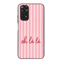 Θήκη Sonique Stripe Stories Series  για Xiaomi Redmi Note 11 4G / Redmi Note 11S Oh La La – Ροζ