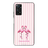 Θήκη Sonique Stripe Stories Series  για Xiaomi Redmi Note 11 Pro 4G/5G / Redmi Note 12 Pro 4G Φλαμίνγκο